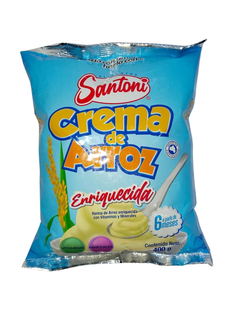 CREMA DE ARROZ SANTONI 12X400GR