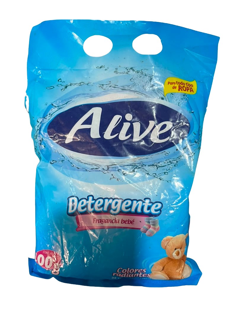 JABON POLVO ALIVE BEBE AZUL CL. 24X400GR