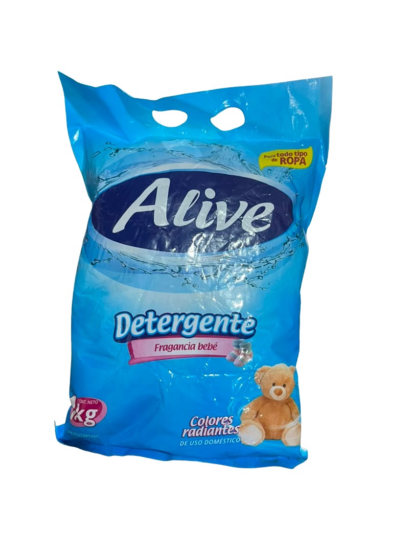 JABON POLVO ALIVE BEBE AZUL CL. 12X1KG