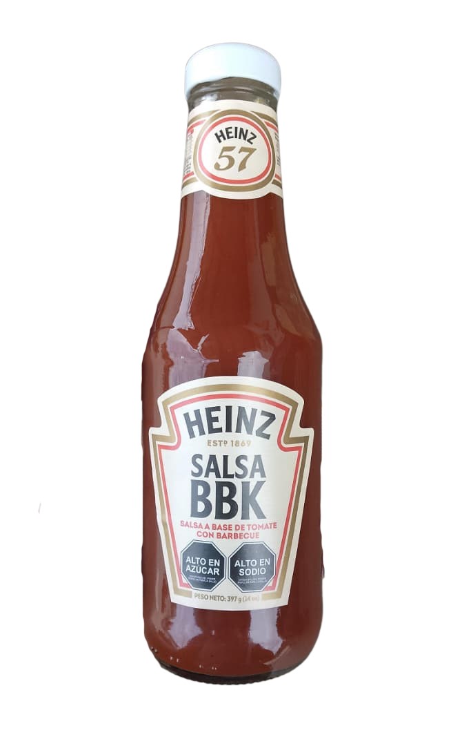 SALSA KETCHUP HEINZ CON BBQ 24X397GR
