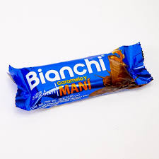 CARAMELO BIANCHI BARRA AZUL-NARANJA 12X12X25GR