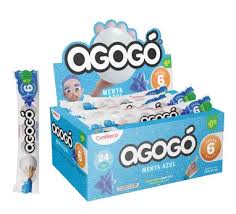 CHICLE AGOGO LINEA MENTA AZUL 30X24X276GR