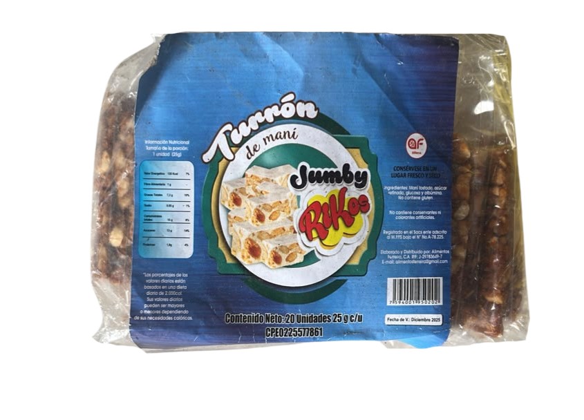TURRON MANI 6X20UNID