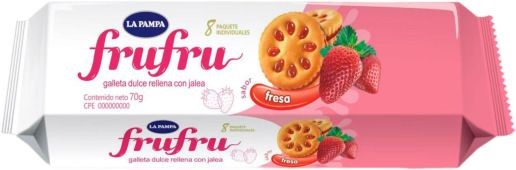 GALLETA PAMPA FRUFRU FRESA 48X70GR