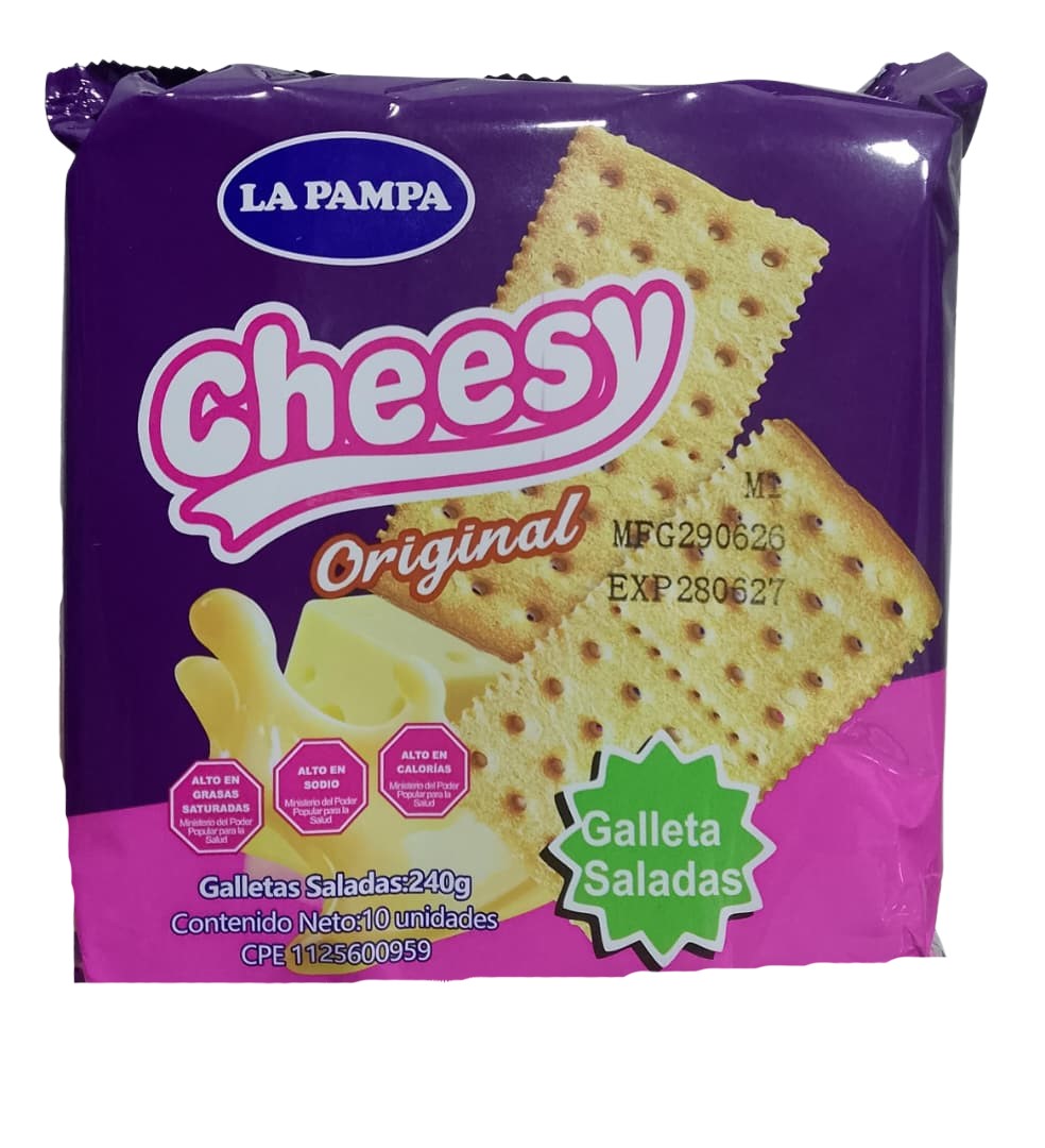 GALLETA CHEESY LA PAMPA 24X240GR