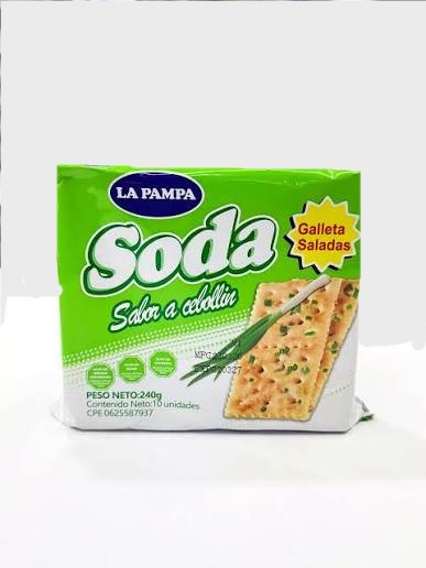 GALLETA SODA LA PAMPA C/CEBOLLIN 24X240GR